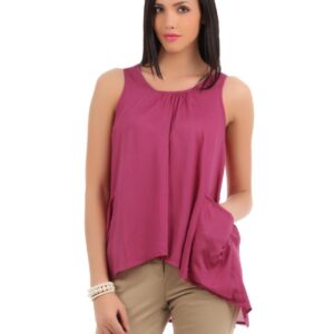 Elle Women Dark Pink Top