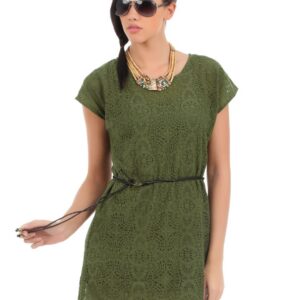Elle Women Olive Green Tunic