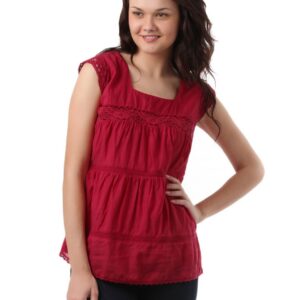Elle Women Red Top