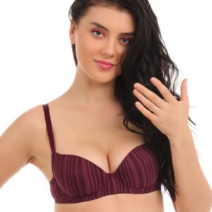 Enamor Maroon La Mode Bra