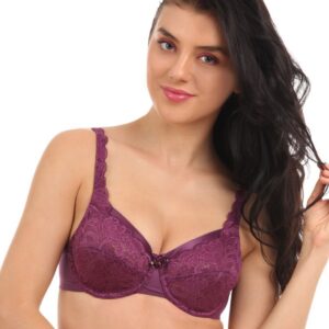 Enamor Purple Full Figure Bra