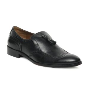 Enroute Men Black Formal Shoes