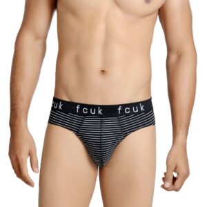 FCUK Underwear Men Black Striped Brief