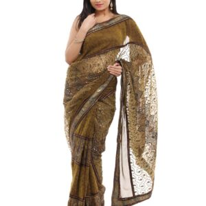 FNF Khaki Collection for Wedding Sari