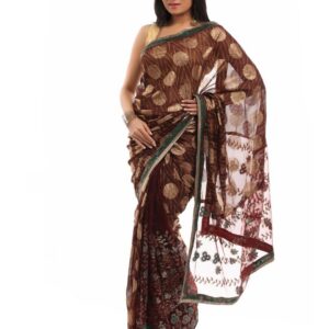 FNF Maroon & Green Collection For Wedding Sari
