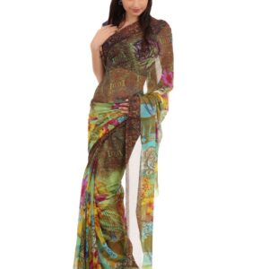 FNF Multicoloured Evening Wear Sari