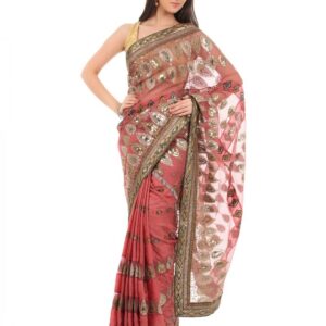 FNF Pink Wedding Collection Sari