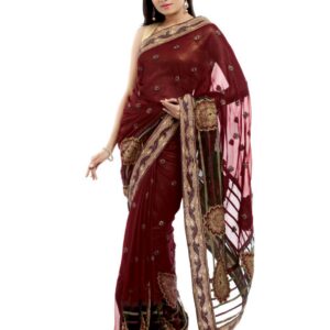 FNF Red & Gold Collection for Wedding Sari