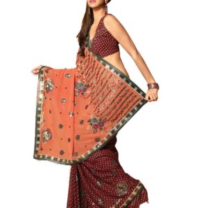FNF Brown Wedding Collection Sari