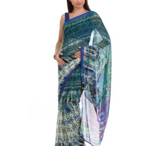 FNF Women Blue Sari