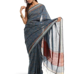 Fabindia Maroon Sari