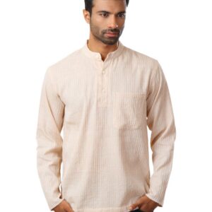 Fabindia Men Beige Kurta