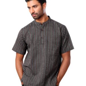 Fabindia Men Black Kurta