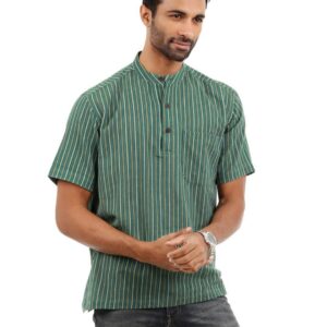 Fabindia Men Green Kurta