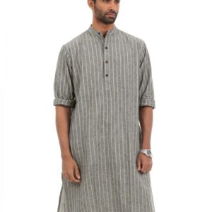 Fabindia Men Grey Kurta