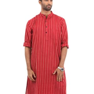 Fabindia Men Red Kurta