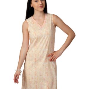 Fabindia Women Orange Kurta