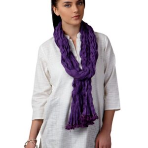 Fabindia Women Purple Dupatta