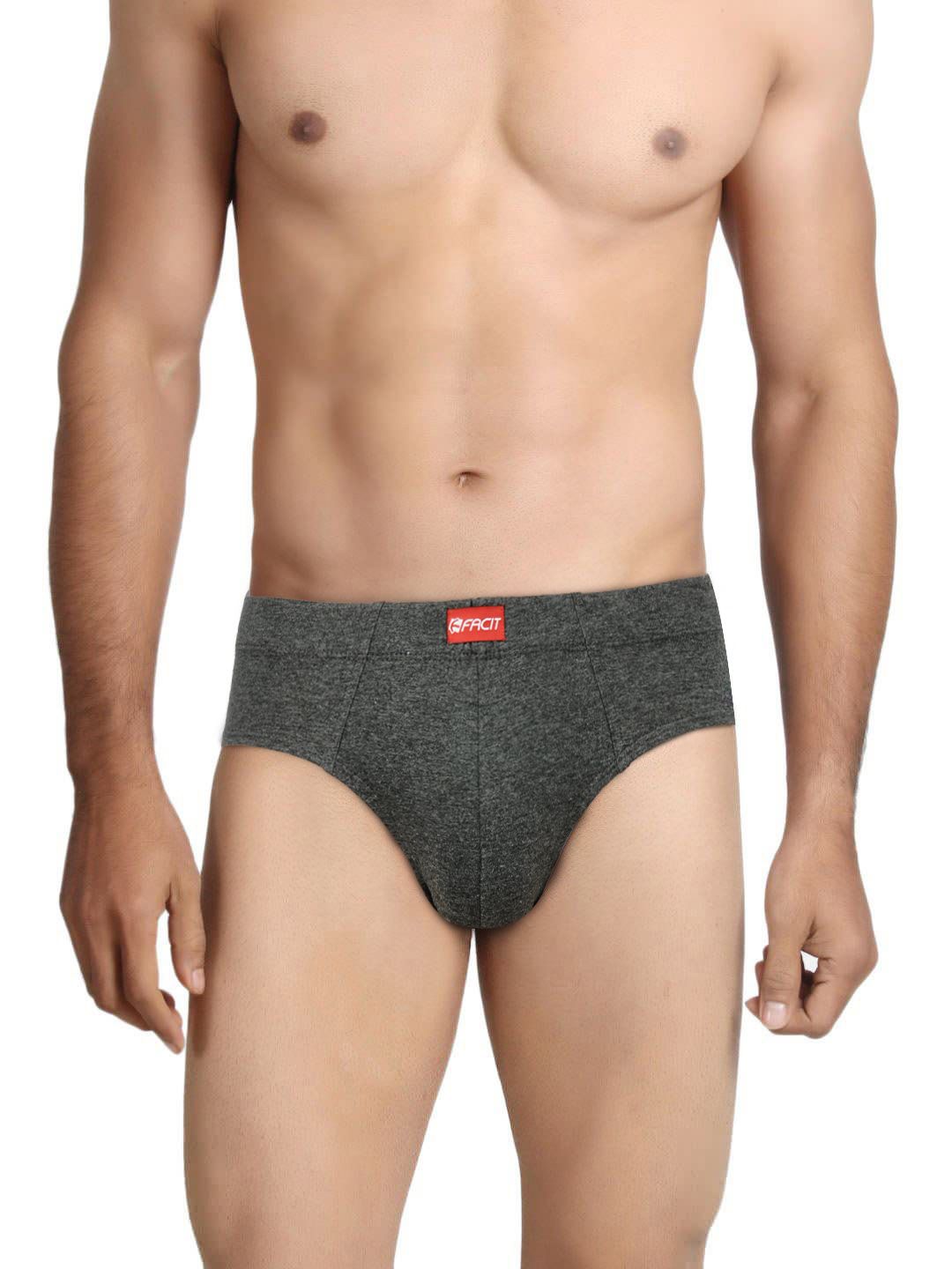 Facit Men Charcoal Comfort Briefs