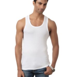 Facit Men White Facit Innerwear Vest