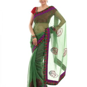 FNF Green Sari