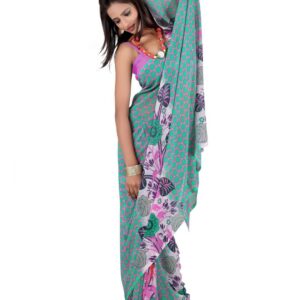 FNF Green Sari