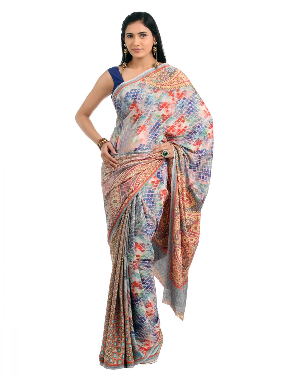 FNF Multi Coloured Sari