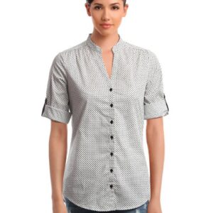Femella Women White Printed Shirt