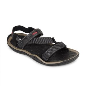 Fila Men Grey & Black Aqua Grippare Sports Sandals