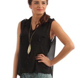 Forever New Women Black Shirt