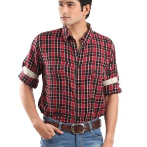 French Connection Men Red Shirt