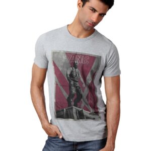 French Connection Men Grey Melange T-shirt