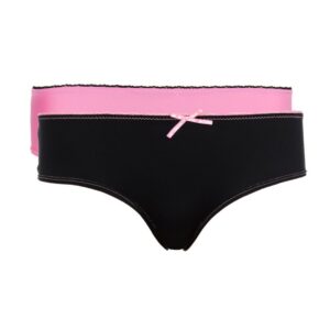 Garfield Women Black & Pink Cheeky Pack of two Hipster Briefs