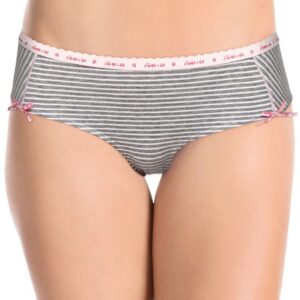 Garfield Women Grey Melange Striped Hipster Briefs GFA12-005