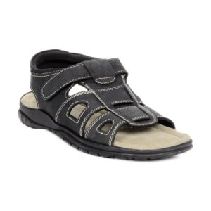 Gliders Men Black Sandals