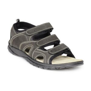 Gliders Men Black Sandals