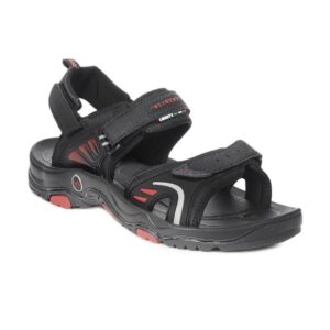 Gliders Men Black Sandals