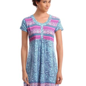 Global Desi Women Blue & Pink Tunic