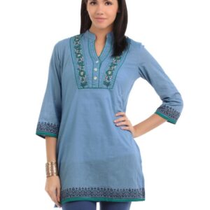 Global Desi Women Blue Tunic