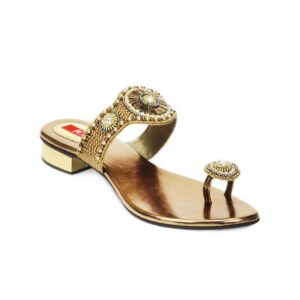 HM Women Golden Flats