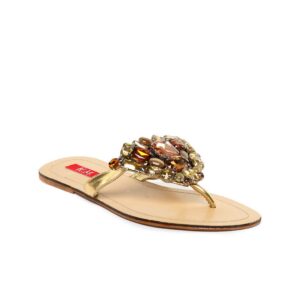 HM Women Golden Flats