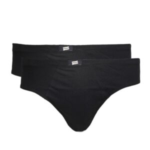 Hanes Men Black Pack of 2 Hip Briefs 83C002-002