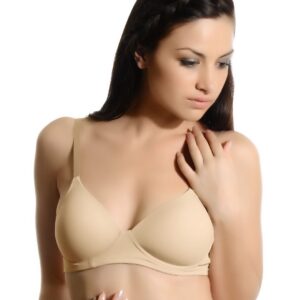 Hanes Women Nude Concealing Petals Wirefree Moulded Bra