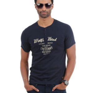 Horsefly Men Navy Blue T-shirt