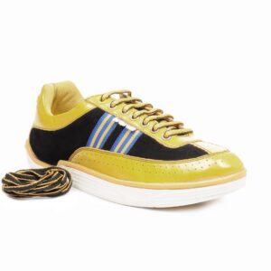 ID Men Yellow & Black Casual Shoes