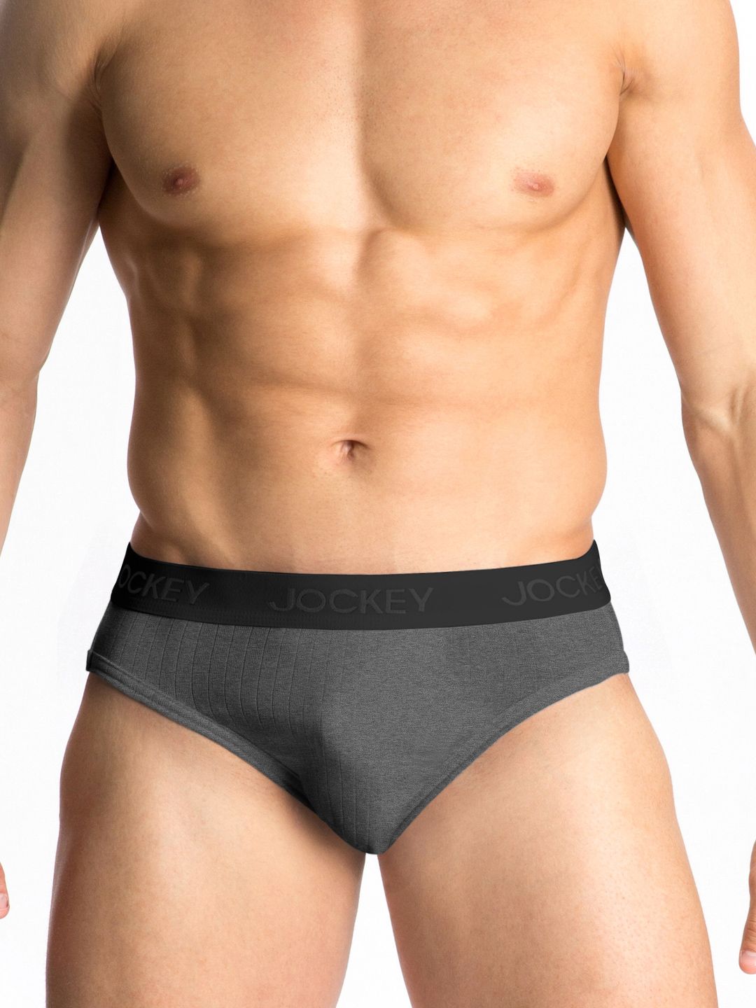 Jockey ELANCE Men Charcoal Brief 1008