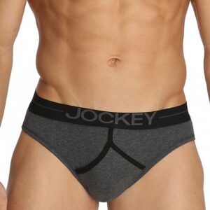 Jockey COMFPLUS Men Charcoal Grey Y Front Briefs 8004
