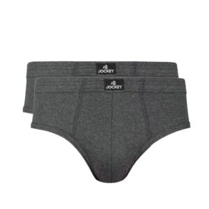 Jockey ELANCE Men Charcoal Pack of 2 Briefs 1009
