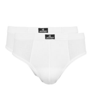Jockey ELANCE Men Pack of 2 White Briefs 1009