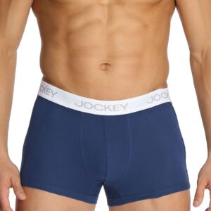 Jockey ELANCE Mens Blue Trunks 1015